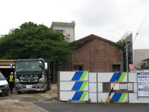 工事が再開された変電所跡