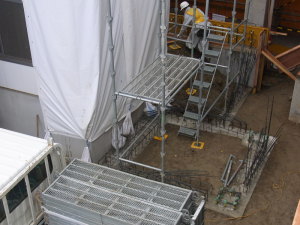 栄町方面ホームエレベーター基礎