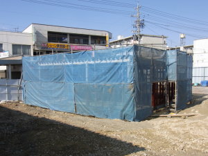 トイレ工事現場
