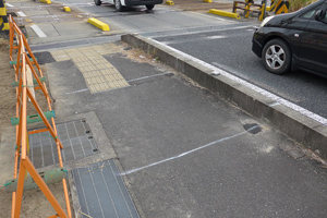 路面の予定線