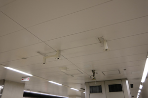 工事中のホーム表示機