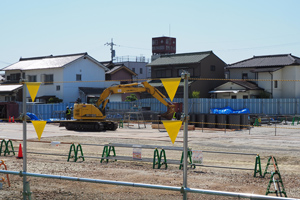 鉄筋組み立て中